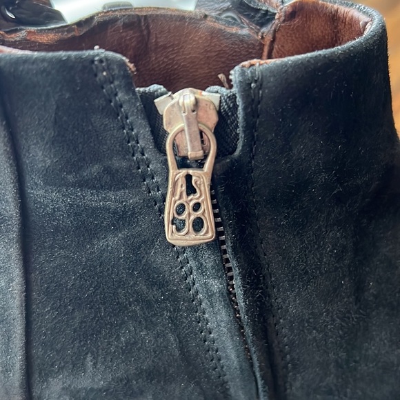 A.S.98 Biker Boots from Spain Leather and Suede Cheyenne 39 8.5 - Picture 11 of 15